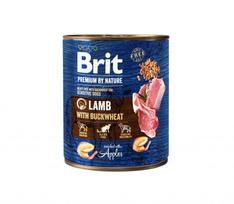 Brit Premium by Nature konservai šunims su ėriena ir grikiais 6×800 g