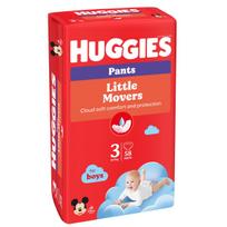 HUGGIES sauskelnės-kelnaitės LITTLE MOVERS Mega, Boys, 3 dydis, 6-11 kg, 58 vnt., 2658500