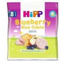 HiPP ekologiški ryžių - mėlynių paplotėliai 8m+ 30g 3569