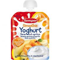 SEMPER YOGHURT abrikosų ir bananų tyrė 6m+ 90g 119276