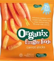 ORGANIX EKO užkandis morkų lazdelės 7m+ 20g 119327