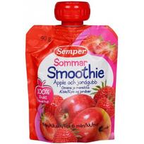 SEMPER SMOOTHIE obuolių ir braškių tyrė 6m+ 90g 119273