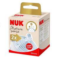 NUK silikoniniai žindukai NATURE SENSE, S dydis, 2 vnt., SA54