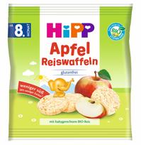 HiPP ekologiški ryžių - obuolių paplotėliai, 8m+, 30g, 3566-03