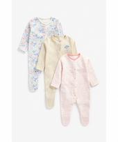 MOTHERCARE šliaužtinukas ilgomis rankovėmis, 3 vnt., BB438