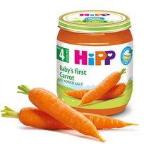 HiPP ekologiška daržovių tyrelė morkos ankstyvosios 125g 4m+ 4010
