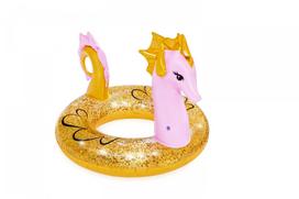 BESTWAY pripučiamas plaukimo ratas Glitter Seahorse, 1.15m x 1.04m, 36305