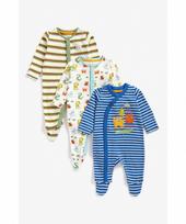 MOTHERCARE šliaužtinukas ilgomis rankovėmis, 3 vnt., BB816