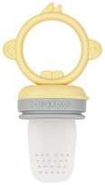 MINIKOIOI silikoninis maitintuvas, 6m+, Mellow Yellow/Powder Grey, 101130003