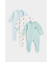 MOTHERCARE šliaužtinukas ilgomis rankovėmis, 3 vnt., CB293