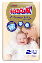 GOO.N sauskelnės, Premium Soft, 4 dydis, 34 vnt, 9-14 kg