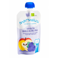 MARMALUZI ekologiška obuolių-mėlynių tyrelė, 6 mėn.+, 90g