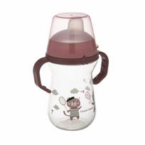 CANPOL BABIES gertuvė su silikoniniu snapeliu, FirstCup BONJOUR PARIS, 6mėn+, 250ml, rožinė, 56/613_pin