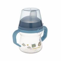 CANPOL BABIES gertuvė su silikoniniu snapeliu, FirstCup BONJOUR PARIS, 6mėn+, 150ml, mėlyna, 56/612_blu