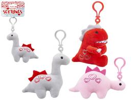 Pliušinis minkštas dinozauro pakabukas 10cm asort., 445058