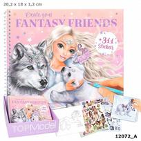 TOPMODEL Create your Fantasy Friend spalvinimo knyga, 12072