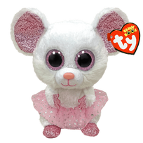 TY Beanie Boos balerina pelė NINA balta, TY36488