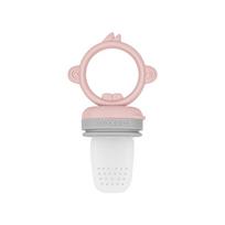MINIKOIOI silikoninis maitintuvas, 6m+, Pinky Pink / Powder Grey, 101130005