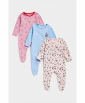 MOTHERCARE šliaužtinukas ilgomis rankovėmis, 3 vnt., EB750