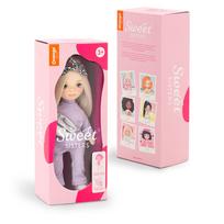 SWEET SISTERS lėlė Mia su violetiniu kostiumėliu 32cm, SS01-25