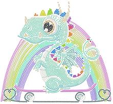 DIAMOND DOTS kūrybinis rinkinys piešimas deimantais Dragon Skate, 2000+ deimantų, DTZ3.008