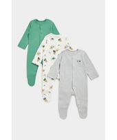 MOTHERCARE šliaužtinukas ilgomis rankovėmis 3 vnt., FC028
