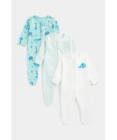 MOTHERCARE šliaužtinukas ilgomis rankovėmis 3 vnt., FC032