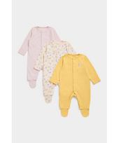 MOTHERCARE šliaužtinukas ilgomis rankovėmis 3 vnt., FC101