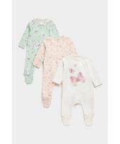 MOTHERCARE šliaužtinukas ilgomis rankovėmis 3 vnt., FB256