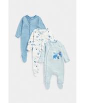 MOTHERCARE šliaužtinukas ilgomis rankovėmis, 3vnt., FE024