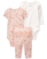 CARTER'S smėlinukas trumpomis rankovėmis, smėlinukas ilgomis rankovėmis ir tamprės, 1P597210 69-72cm