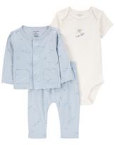 CARTER'S megztinis, smėlinukas trumpomis rankovėmis ir tamprės, 1P599710 69-72cm