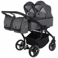 TAKO vežimėlis dvynukams Junama DUO V3 2in1, grey 02