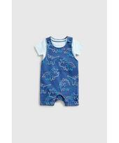 MOTHERCARE smėlinukas trumpomis rankovėmis ir kombinezonas, GF204