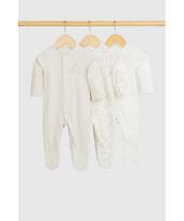 MOTHERCARE šliaužtinukas ilgomis rankovėmis, 3vnt., GF096