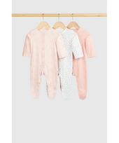 MOTHERCARE šliaužtinukas ilgomis rankovėmis, 3vnt., GF122