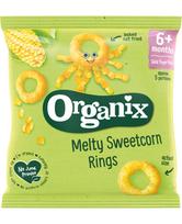 ORGANIX EKO užkandis kukurūzų žiedai 6mėn, 20g, 8713500013150