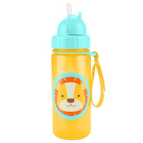 SKIP HOP gertuvė su šiaudeliu ZOO, 384,5ml, 12m+, Lion, 9O285810
