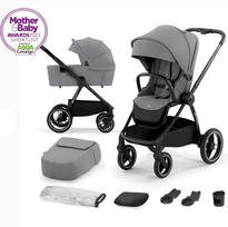 KINDERKRAFT universalus vežimėlis 2in1 NEA platinium grey, KSNEA000GRY2000