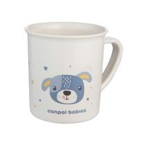 CANPOL BABIES plastikinis puodelis su rankenėlėmis CUTTE ANIMALS, 170 ml, 4/413_blu2