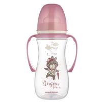 CANPOL BABIES Anti-Colic buteliukas su rankenėlėmis, 300 ml PP EasyStart BONJOUR PARIS, 35/241_pin
