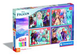 CLEMENTONI FROZEN dėlionė 4in1, 21518