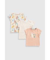 MOTHERCARE marškinėliai trumpomis rankovėmis, 3vnt., HC545
