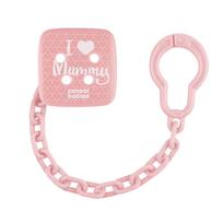 CANPOL BABIES čiulptuko laikiklis I LOVE MUMMY, Pink, 2/434_pin