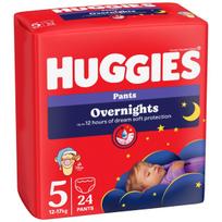HUGGIES sauskelnės-kelnaitės Overnight, 5 dydis, 12-17 kg, 24 vnt, 2661902