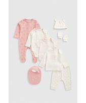 MOTHERCARE 8 dalių komplektas kūdikiui, IF356 68