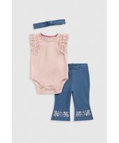 MOTHERCARE smėlinukas, kelnės ir galvos juosta, IF432 98