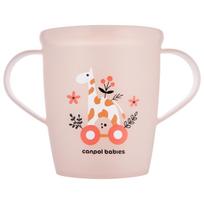 CANPOL BABIES puodelis su rankenėlėmis mažyliams, TOYS, coral, 250 ml,  2/101_pin