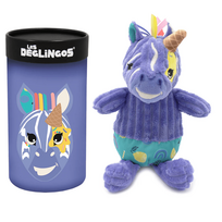 DEGLINGOS pliušinis žaislas dėžutėje - zebras, 32134B