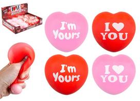 LOVE YOU MORE antistresinis žaislas širdelė Squishy 7cm. asort., 543455